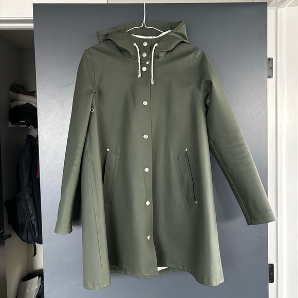 Stutterheim Rain Coat XXXS Mosebacke Original Green - Picture 1 of 16